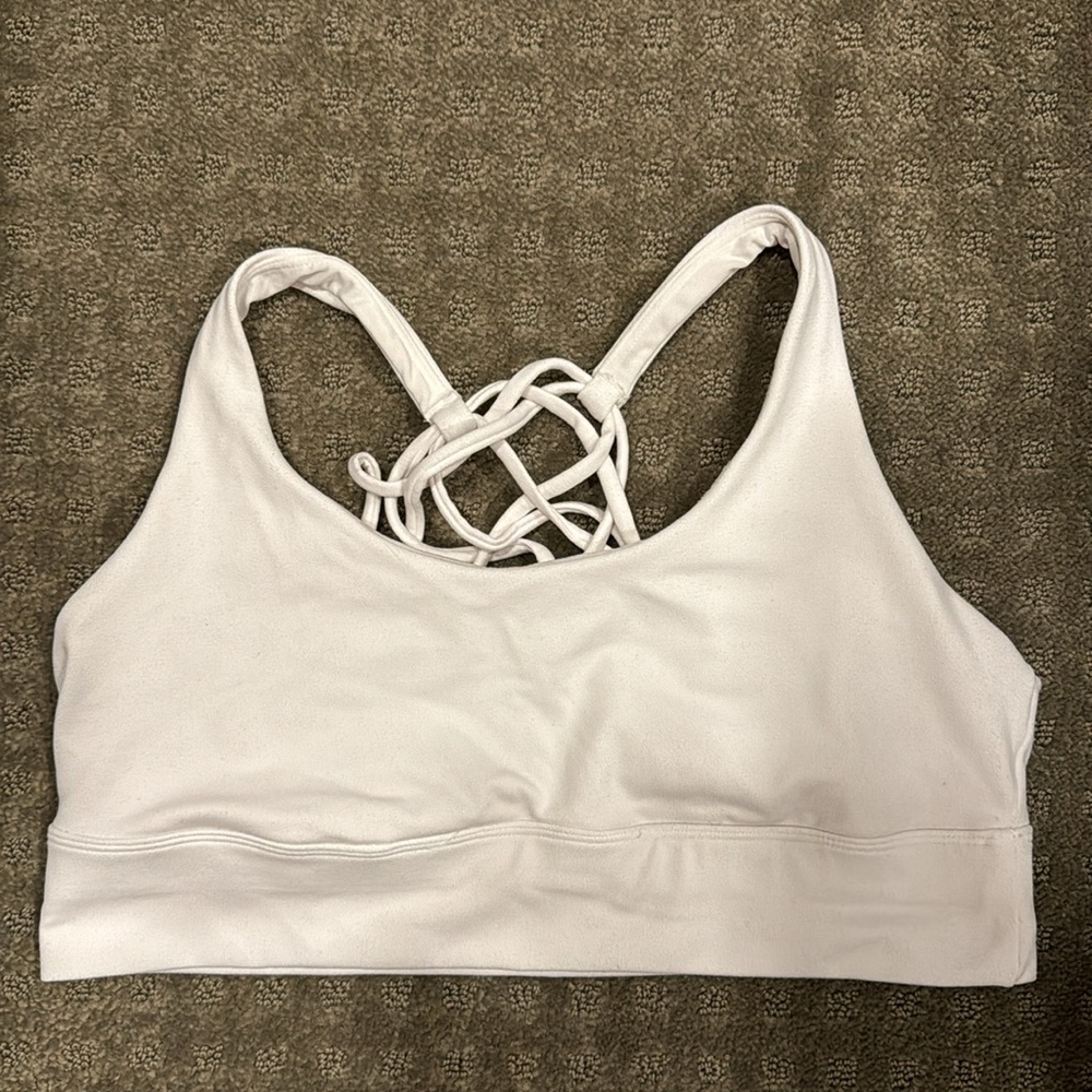 White sports bra